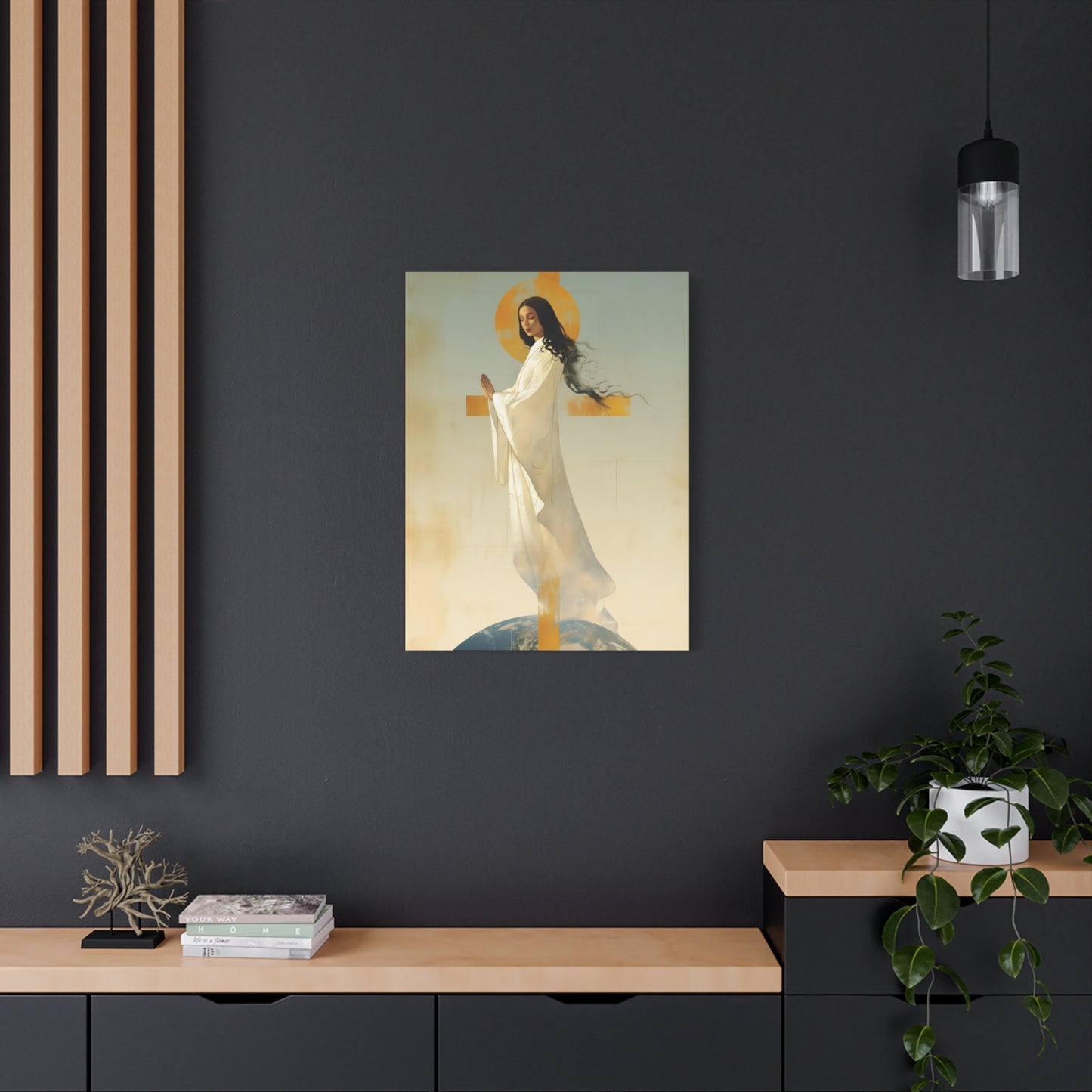 Our Lady of Akita - Mother Mary - Gallery Wrapped Canvas - Print - Religious Art for your Home - Catholic