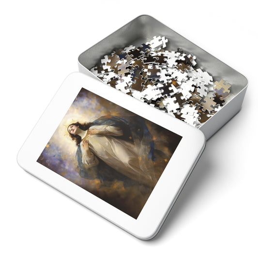 The Assumption of Mary - Puzzle and Keepsake Tin - Religious Jigsaw Puzzle (30, 110, 252, 500,1000-Piece) - Religious Puzzle