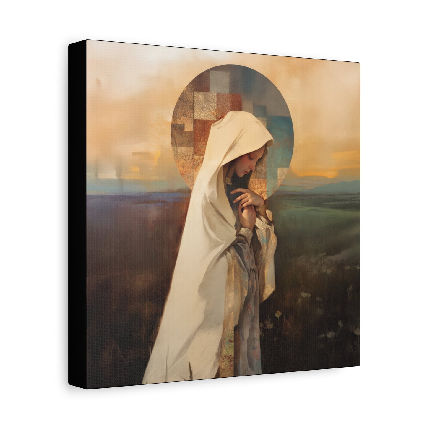 Our Lady of the Prairie - Multiple Sizes - Catholic Home art - Museum Wrapped Canvas - Sanctified Souls Print