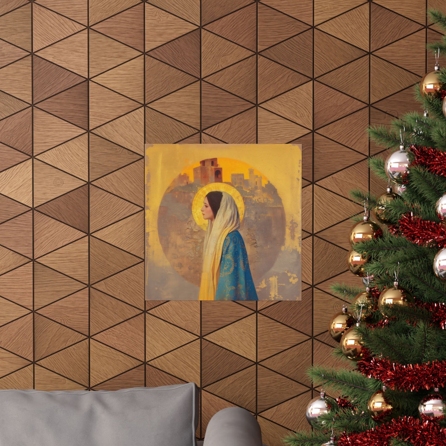 Mary of Nazareth - Mother Mary - Marian Title - Virgin Mary - Sanctified Souls Print - Multiple Sizes - Premium Matte Vertical Posters