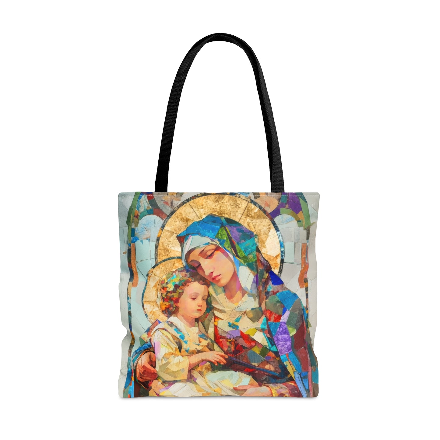 Virgin Mary - Light of All Saints Tote Bag - Large Medium Small Faith Art Bag - Catholic Faith Purse - Religious Carry All