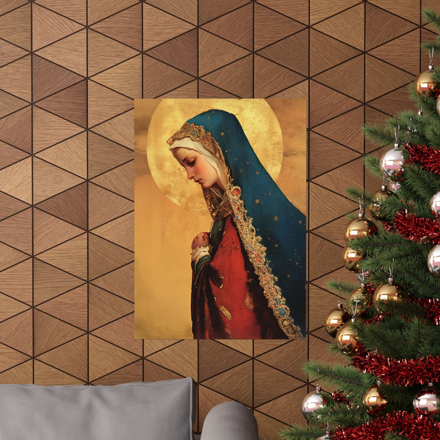 Our Lady of Mercy / Our Lady of Ransom -  Catholic Art - Multiple Sizes - Premium Posters - Catholic Art - Christian Home - Mother Mary