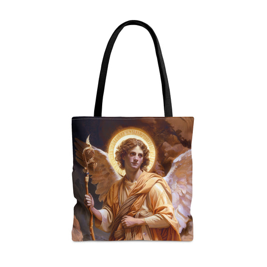 Saint Raphael the Archangel - Tote Bag - Large Medium Small Faith Art Bag - Catholic Faith Purse