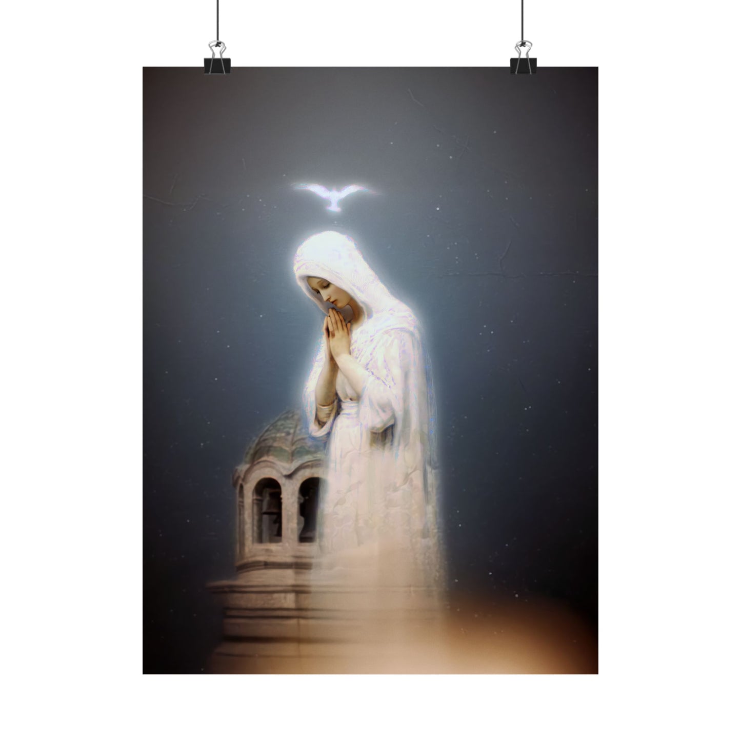 Our Lady of Zeitoun - Mother Mary Print - Marian Art - Sanctified Souls Print - Multiple Sizes - Premium Vertical Posters