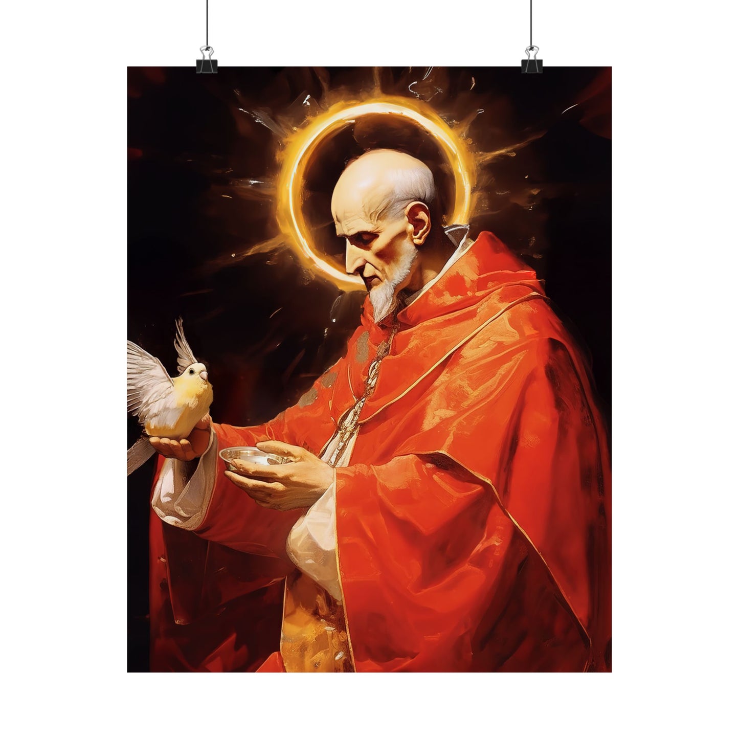 Pope Saint Gregory the Great Print - Sanctified Souls Print - Multiple Sizes - Premium Matte Vertical Posters