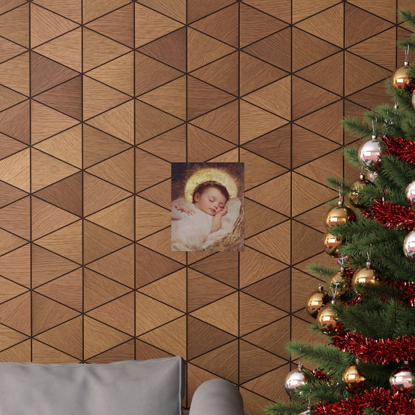 The Christ Child Born Into the Quiet of the World - Sanctified Souls Print - Multiple Sizes - Premium Matte Vertical Posters
