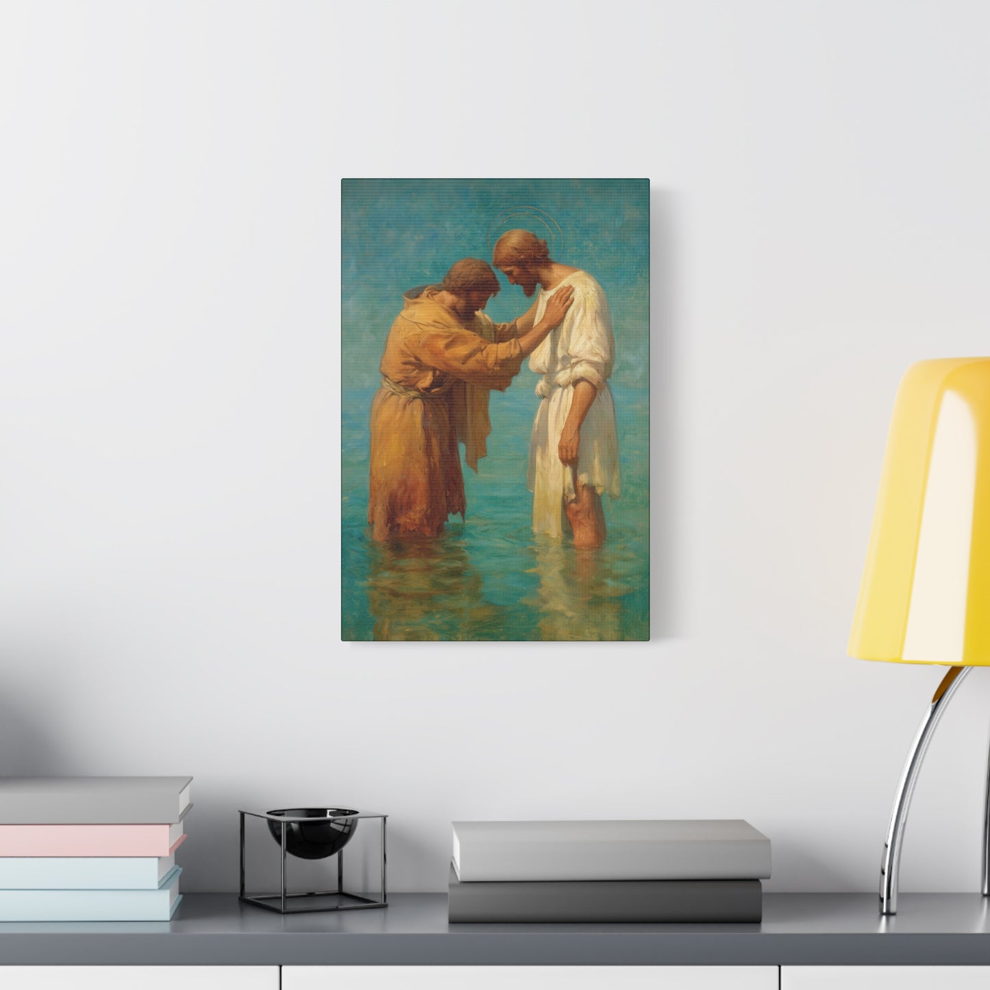 Saint John the Baptist, Servant of the Dawn - Museum Wrapped Canvas - Print - Religious Art for your Home - Christian print - Prayer Room