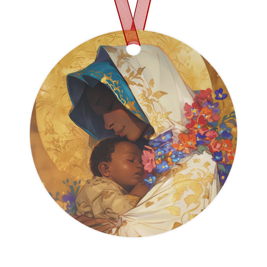 Divine Radiance- Our Lady of Kibeho's Blessing Metal Ornament - Religious Holiday Christmas Ornament and Keepsake - Catholic Keepsake