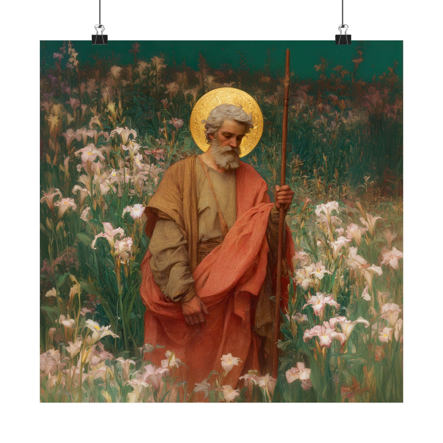 Saint James the Lesser  - Sanctified Souls Print - Multiple Sizes - Premium Posters - Catholic Art - Christian Home Decor Artwork