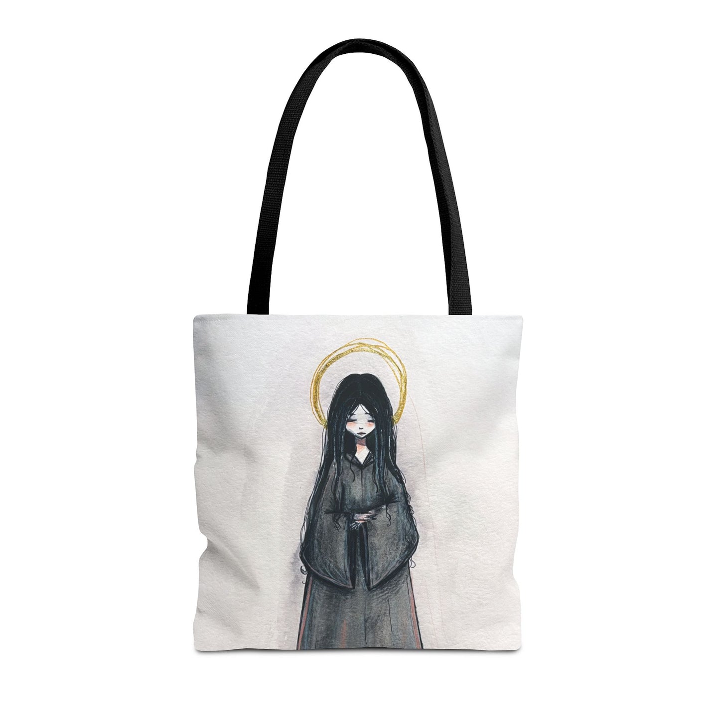 Blessed Mary Magdalen Kiota Hand-Drawn Catholic Tote Bag | Martyrs of Japan Christian Tote | Sanctified Solocosmo Religious Tote