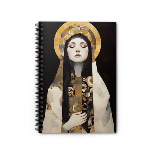 Saint Marie Magdalen Postel Journal - Sanctified Souls Art - Religious Based Notebook - Spiral Notebook - Ruled Line