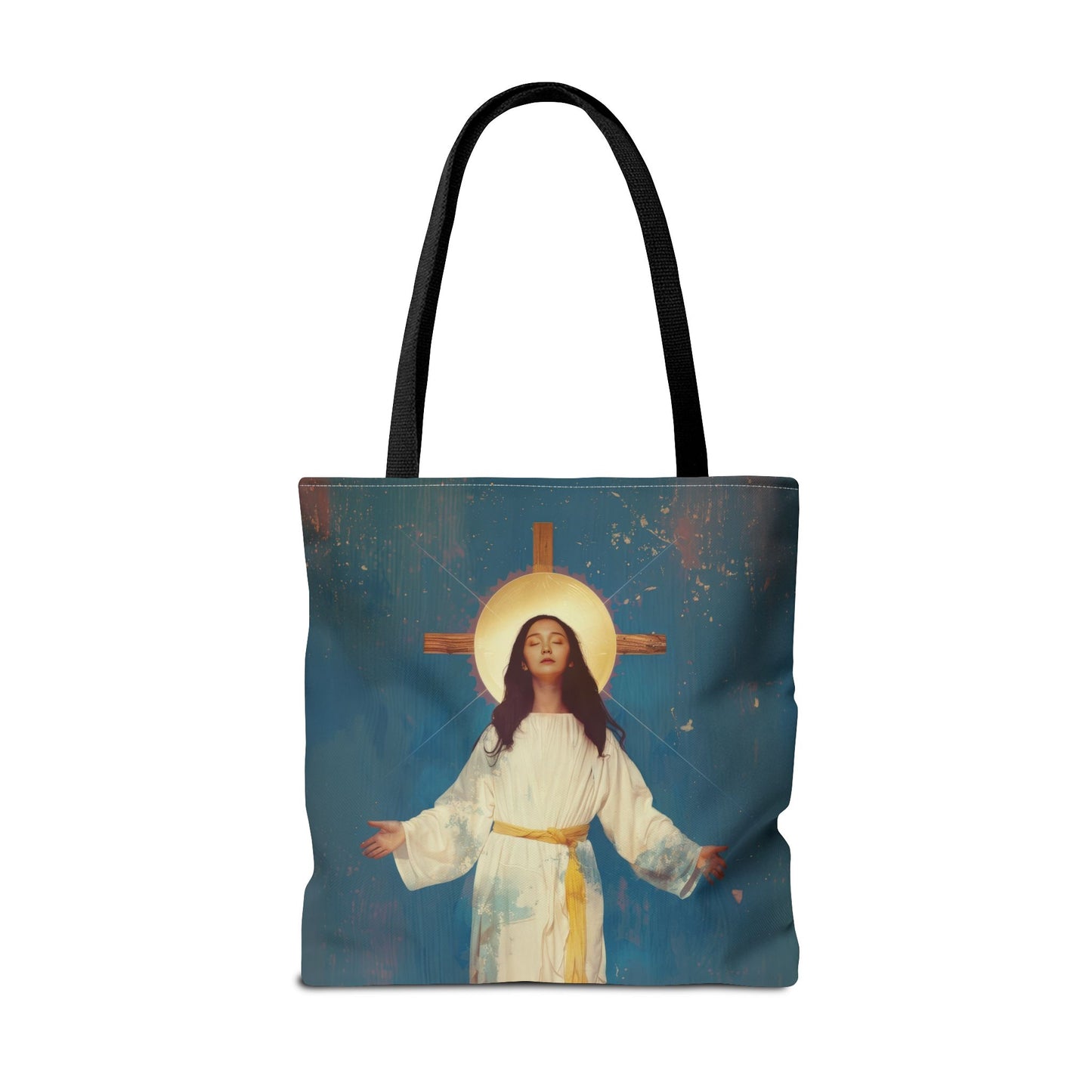 Our Lady of Akita - Mother Mary - Tote Bag - Large Medium Small Faith Art Bag - Re-usable Tote Purse - Double Sided