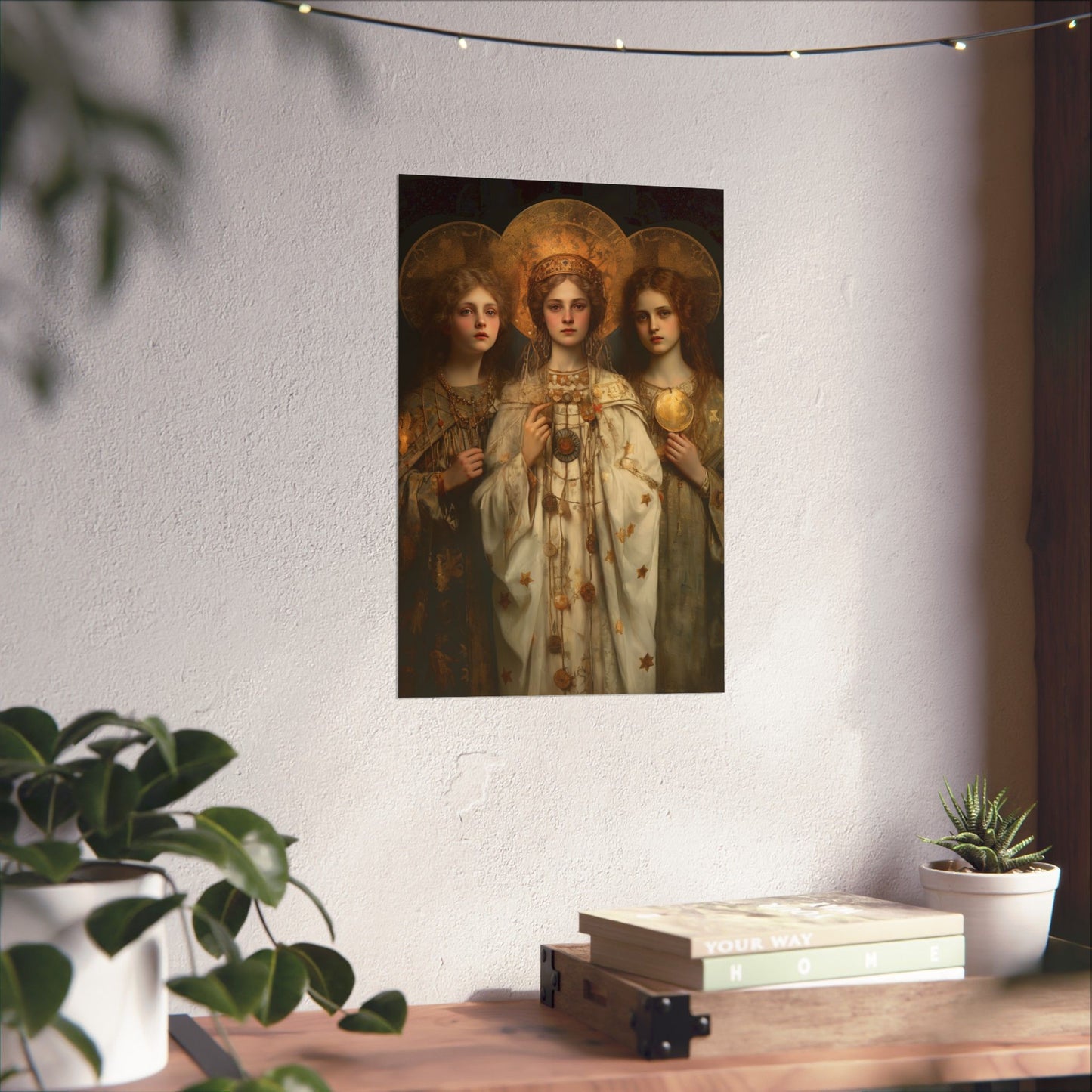 Saints Faith, Charity and Hope - Sanctified Souls Print - Multiple Sizes - Premium Matte Vertical Posters