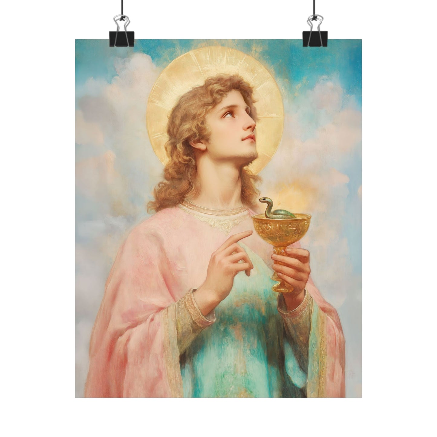 Copy of Saint John the Apostle - Sanctified Souls Print - Multiple Sizes - Premium Matte Vertical Posters