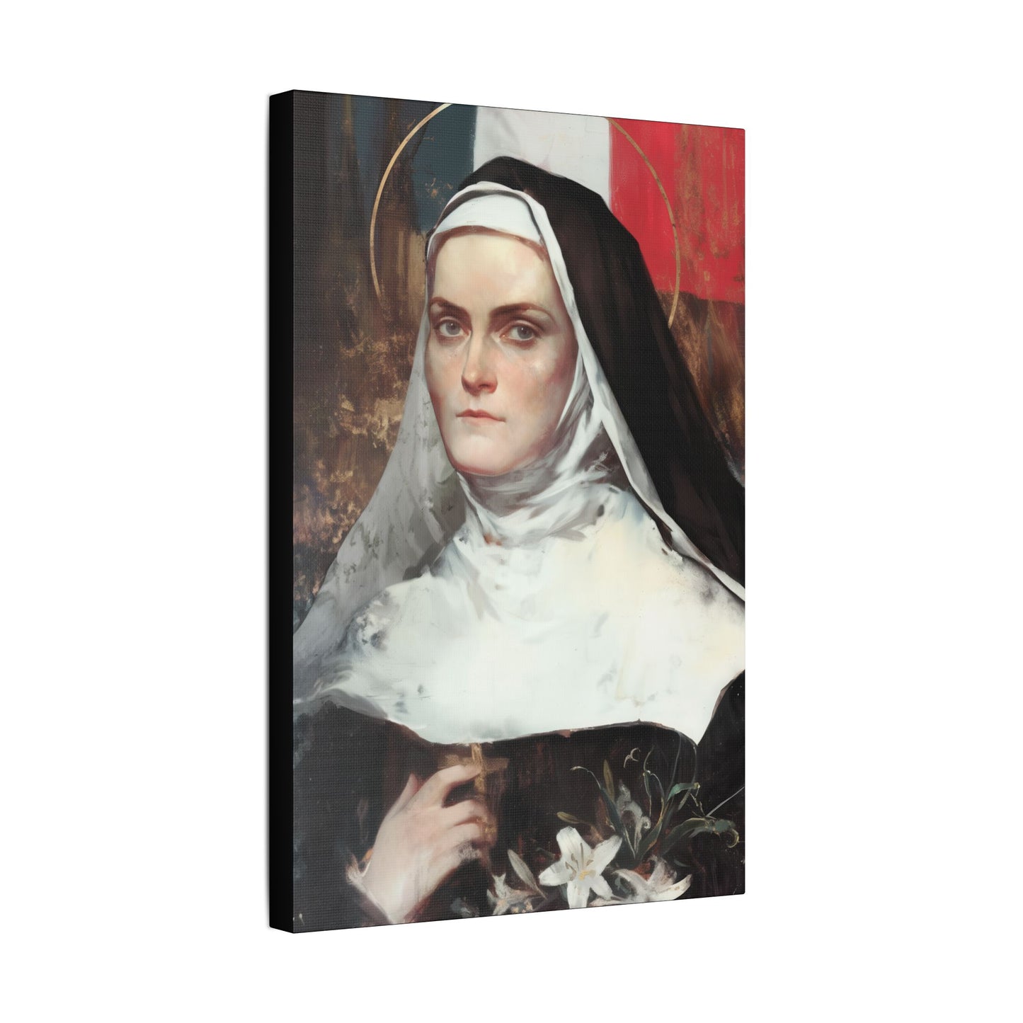 Saint Jeanne-Antide Thouret - Museum Wrapped Canvas - Print - Religious Art for your Home - Christian print - Prayer Room Art - Catholic