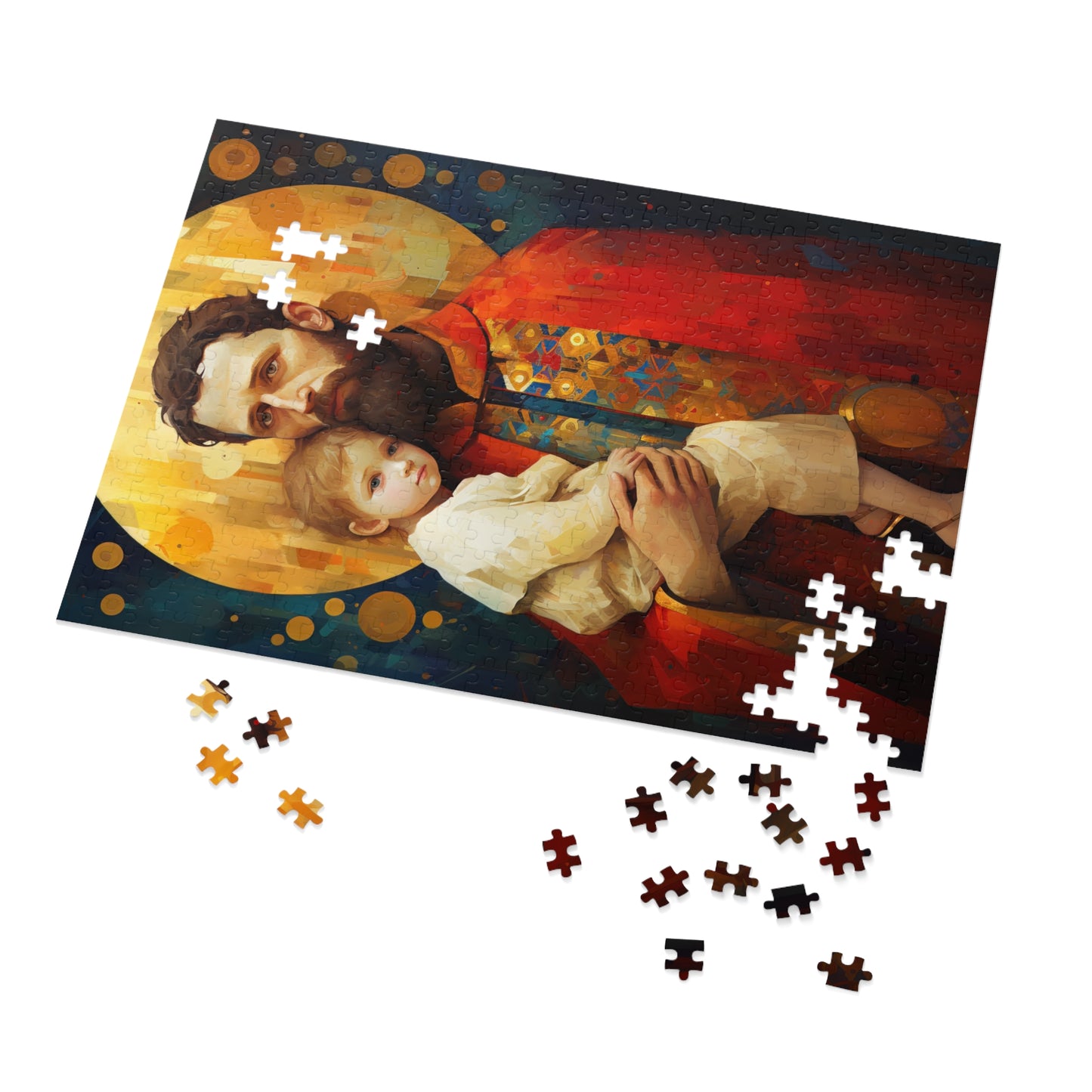 Saint Christopher - Puzzle and Keepsake Tin - Religious Jigsaw Puzzle (30, 110, 252, 500,1000-Piece) - Religious Puzzle