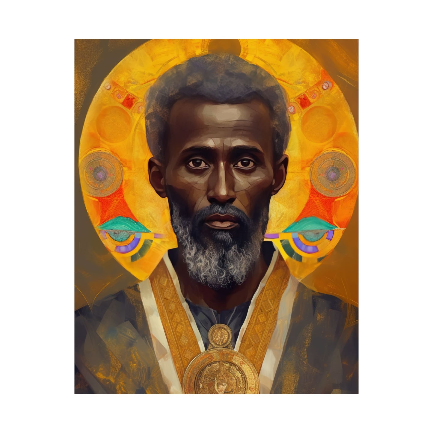 Saint Frumentius - Sanctified Souls Print - Multiple Sizes - Premium Matte Vertical Posters