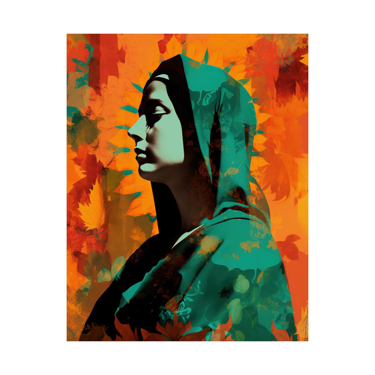 Heavenly Guadalupe Collage Art - Sanctified Souls Print - Multiple Sizes - Premium Matte Vertical Posters - Our Lady