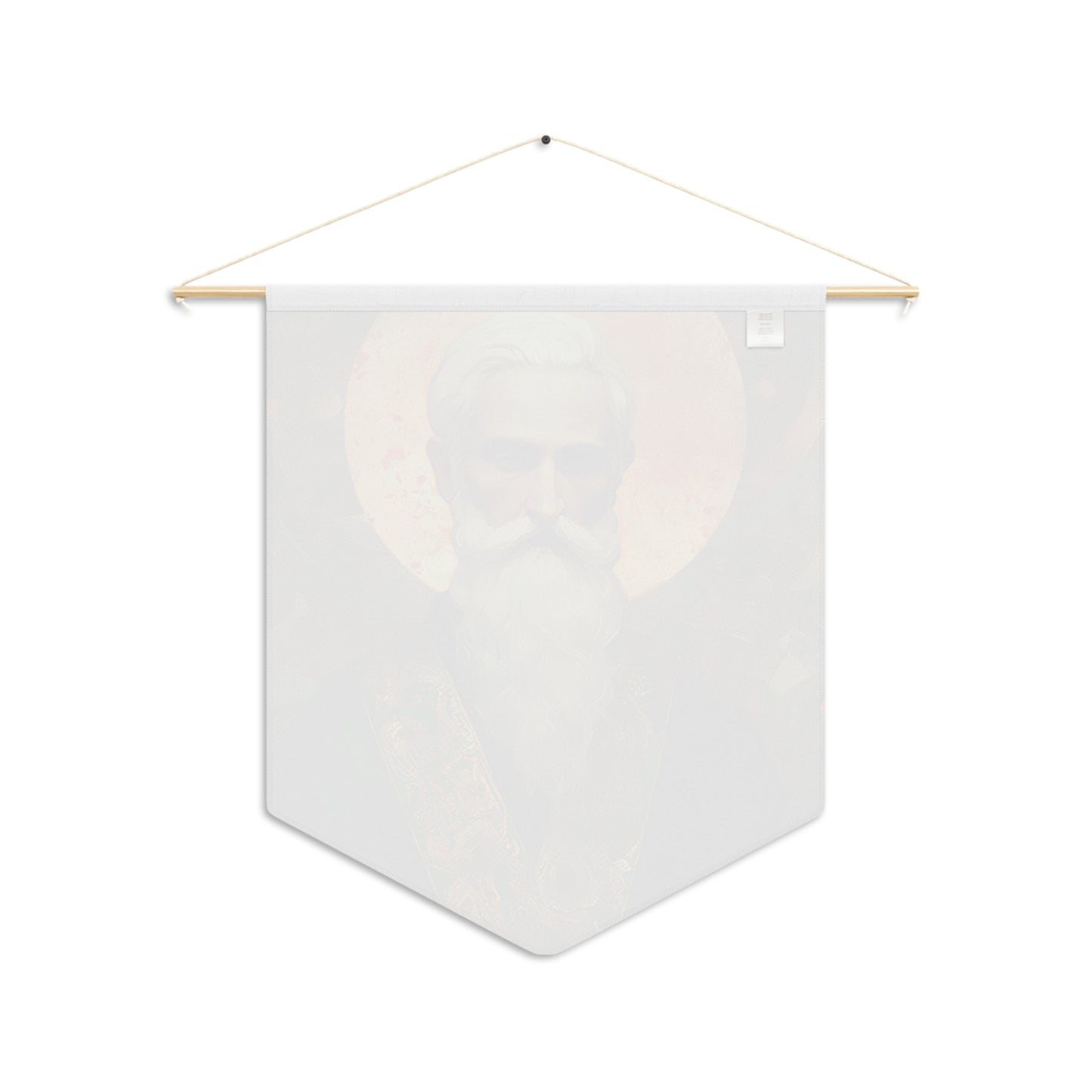 Saint Patrick Banner / Wall Hanging / Pennant - Prayer room - Catholic Art - Saint Art - Large Saint Print - 18" x 21"