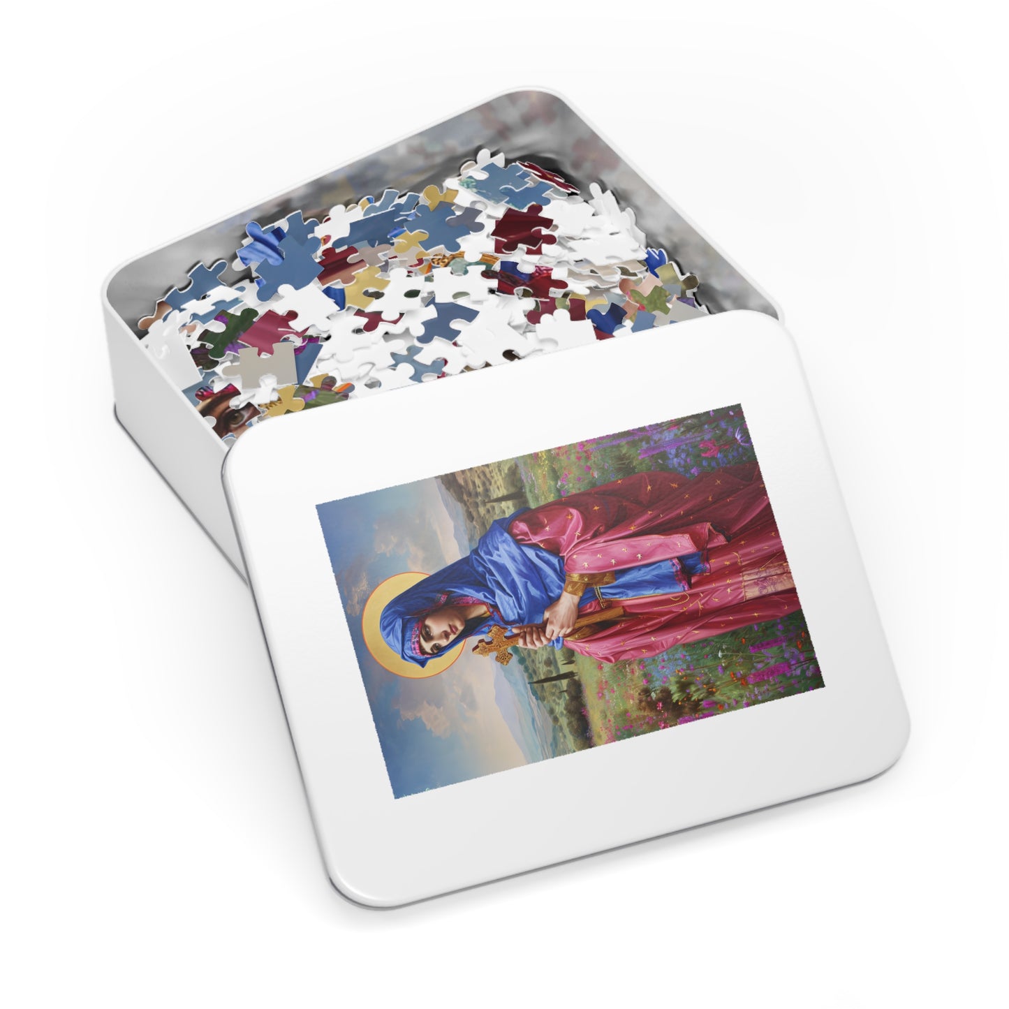 Saint Anysia of Salonika - Puzzle and Keepsake Tin - Religious Jigsaw Puzzle (30, 110, 252, 500,1000-Piece) - Religious Puzzle