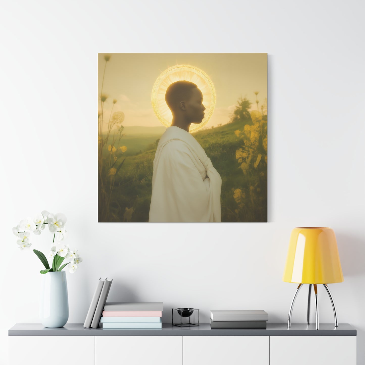 Saint Charles Lwanga -  Museum Wrapped Canvas - Sanctified Souls Print - Religious Art for your Home - Catholic Patron Saint Art
