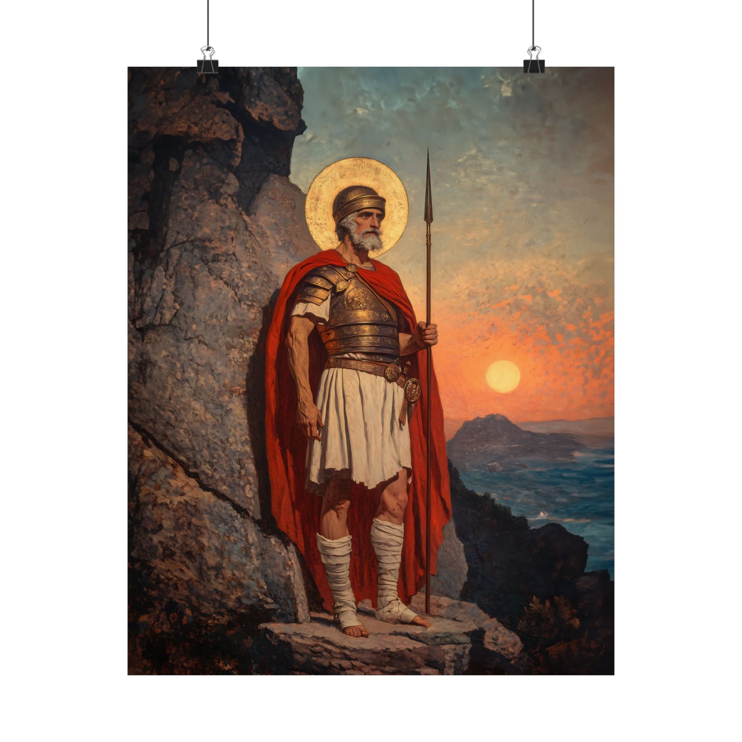 Saint Andrew the Tribune - Sanctified Souls Print - Multiple Sizes - Premium Posters - Catholic Art - Christian Home Decor Artwork