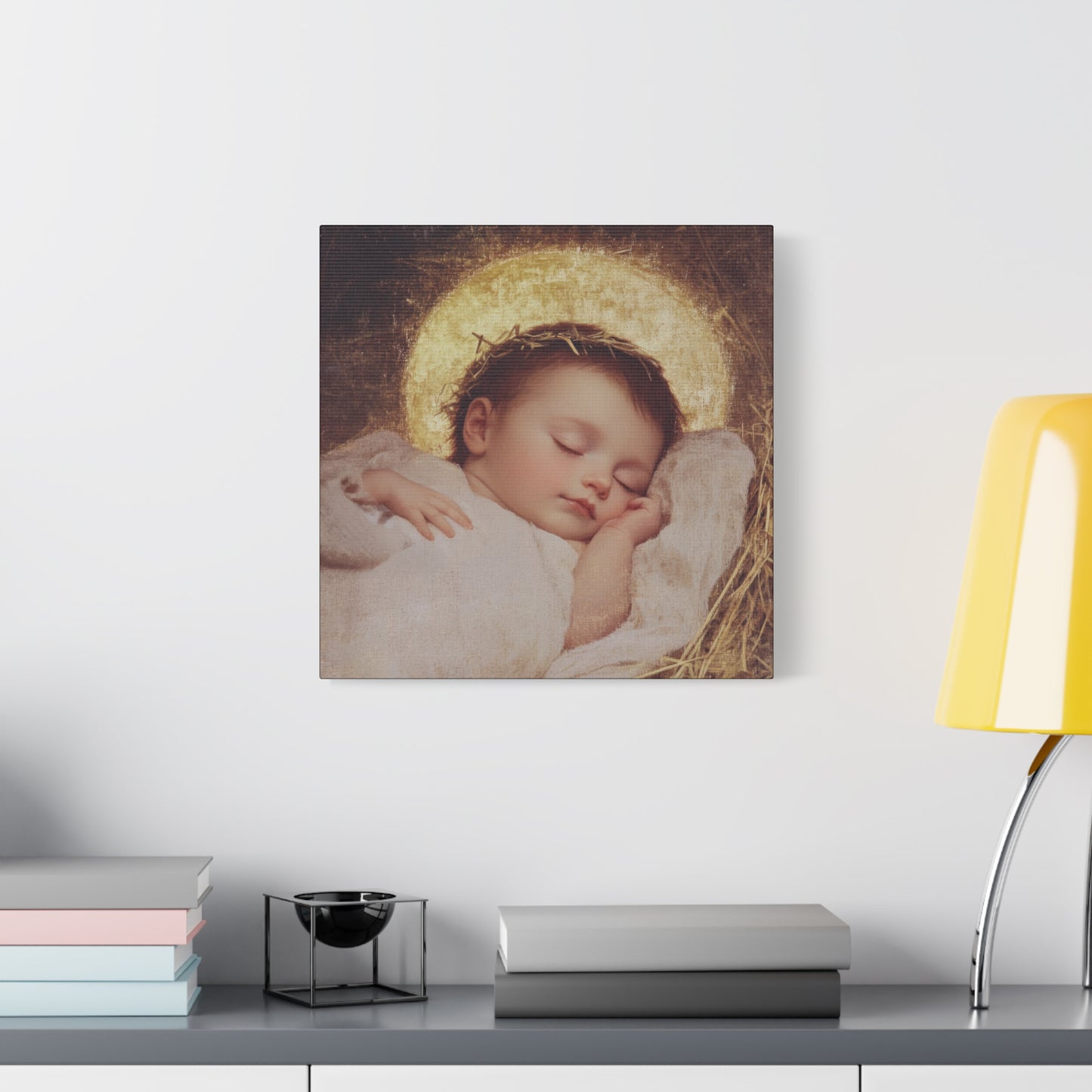 The Christ Child Born Into the Quiet of the World - Gallery Wrapped Canvas - Print - Religious Art for your Home - Catholic Art Print