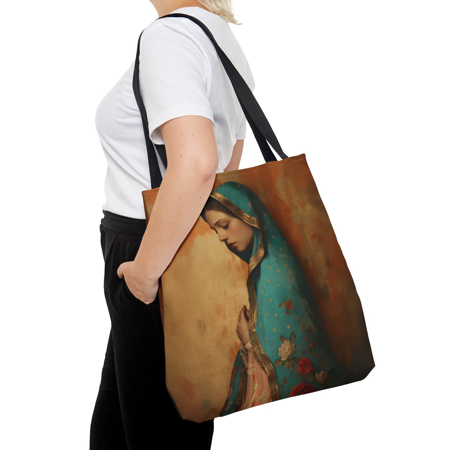 Our Lady of Guadalupe - Tote Bag - Large Medium Small Faith Art Bag - Catholic Faith Purse