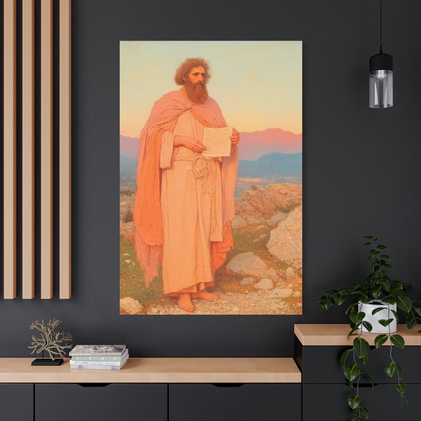 Obadiah - Keeper of the Lord's Warning and Mercy - Gallery Wrapped Canvas - Print - Religious Art for your Home - Catholic Art