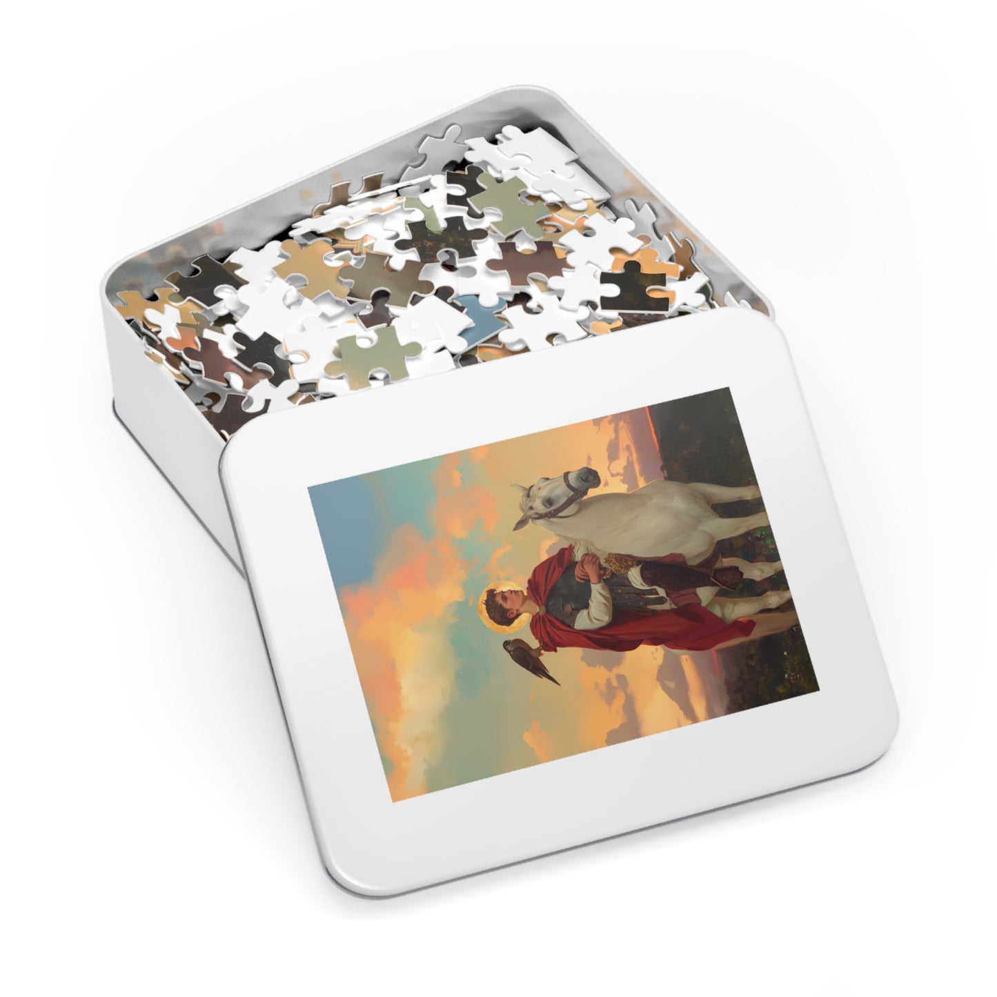 Saint Tryphon - Puzzle & Keepsake Tin - Religious Jigsaw Puzzle (30, 110, 252, 500,1000-Piece)