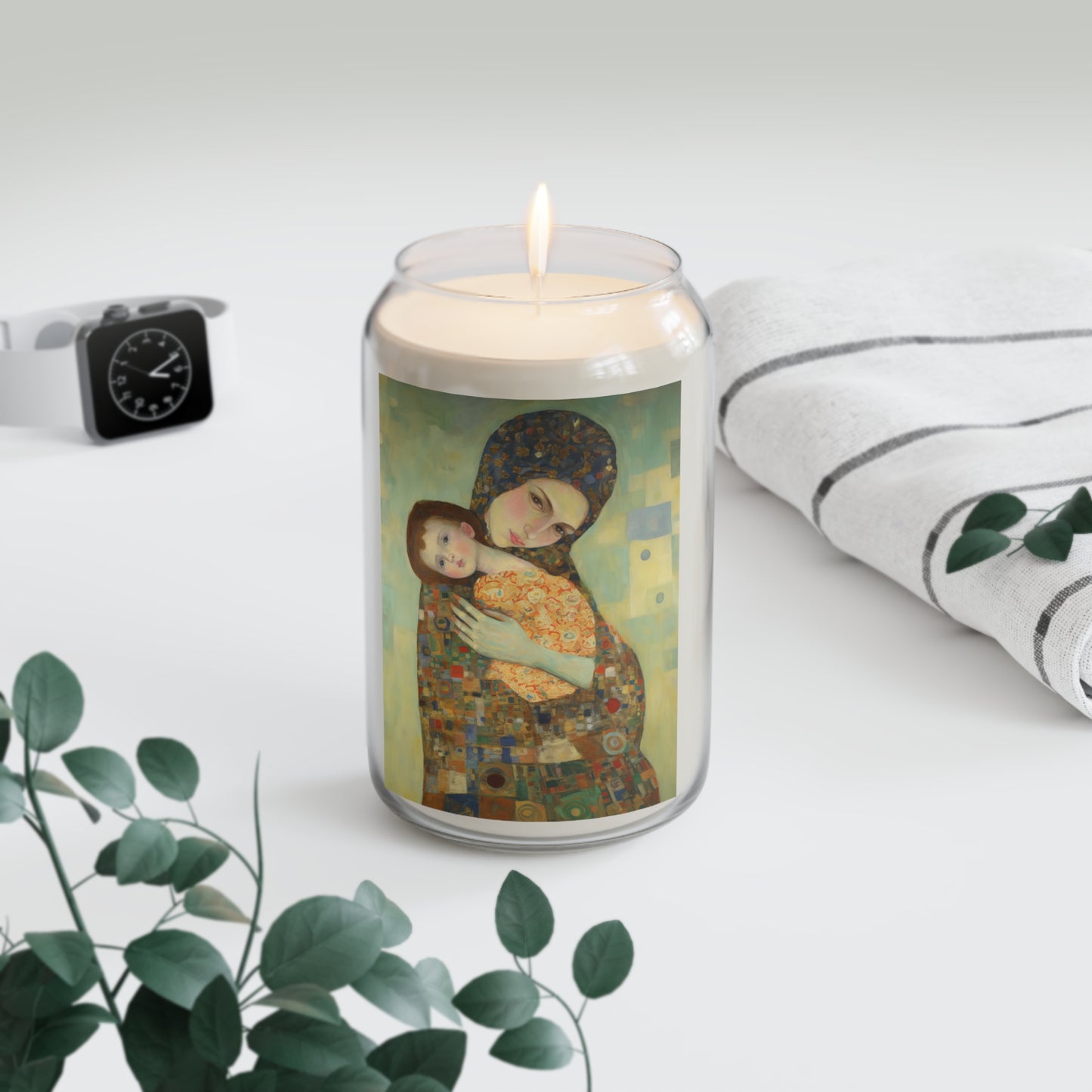 Cherished Blessing - Mary with Her Son  - Scented Prayer Candle, 13.75oz - Tall Size - Religious Prayer Candle - Catholic Art