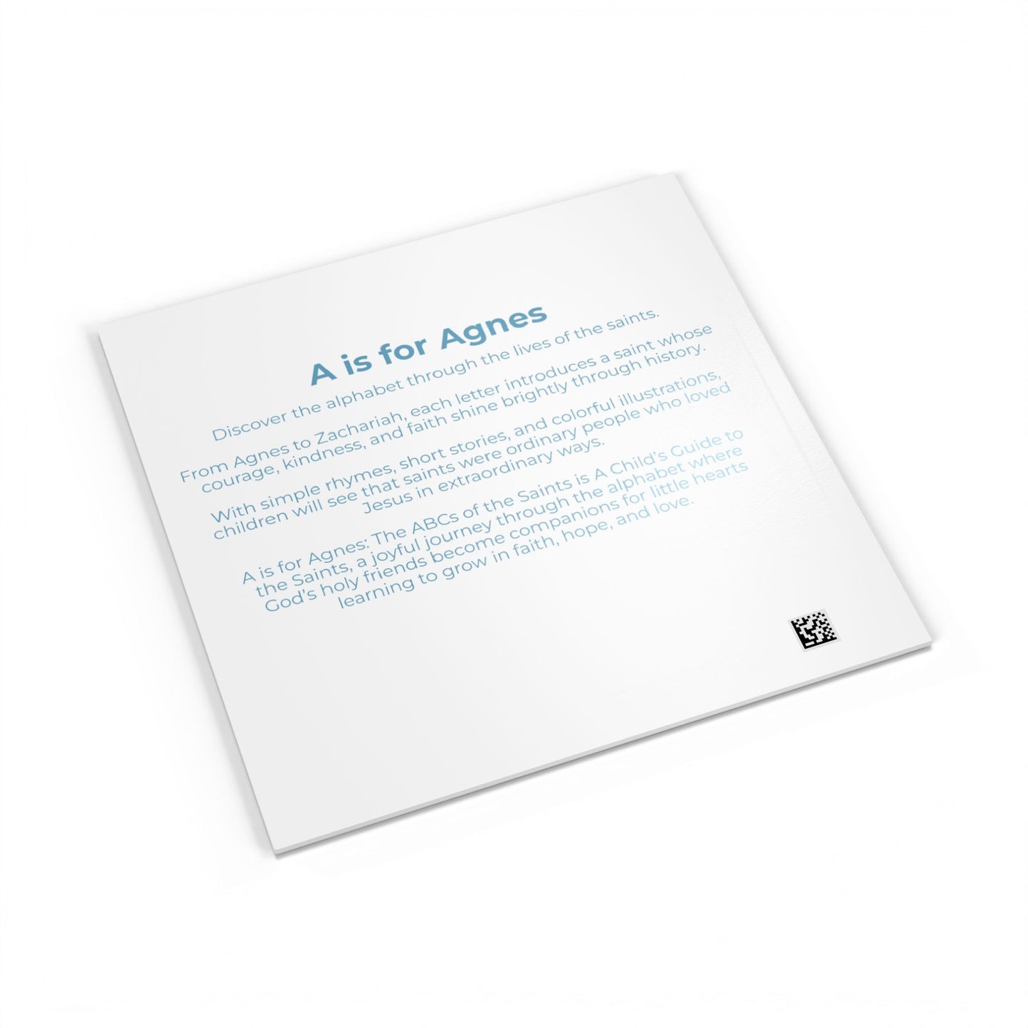 A is for Agnes (Softcover) The ABCs of the Saints - A Child's Guide to the Saints - Catholic ABC Book | Saints Alphabet Book for Kids
