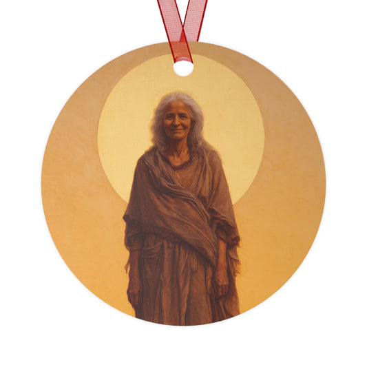 Saint Mary of Egypt - Desert Mother - Metal Ornament - Religious Holiday Christmas Ornament and Keepsake