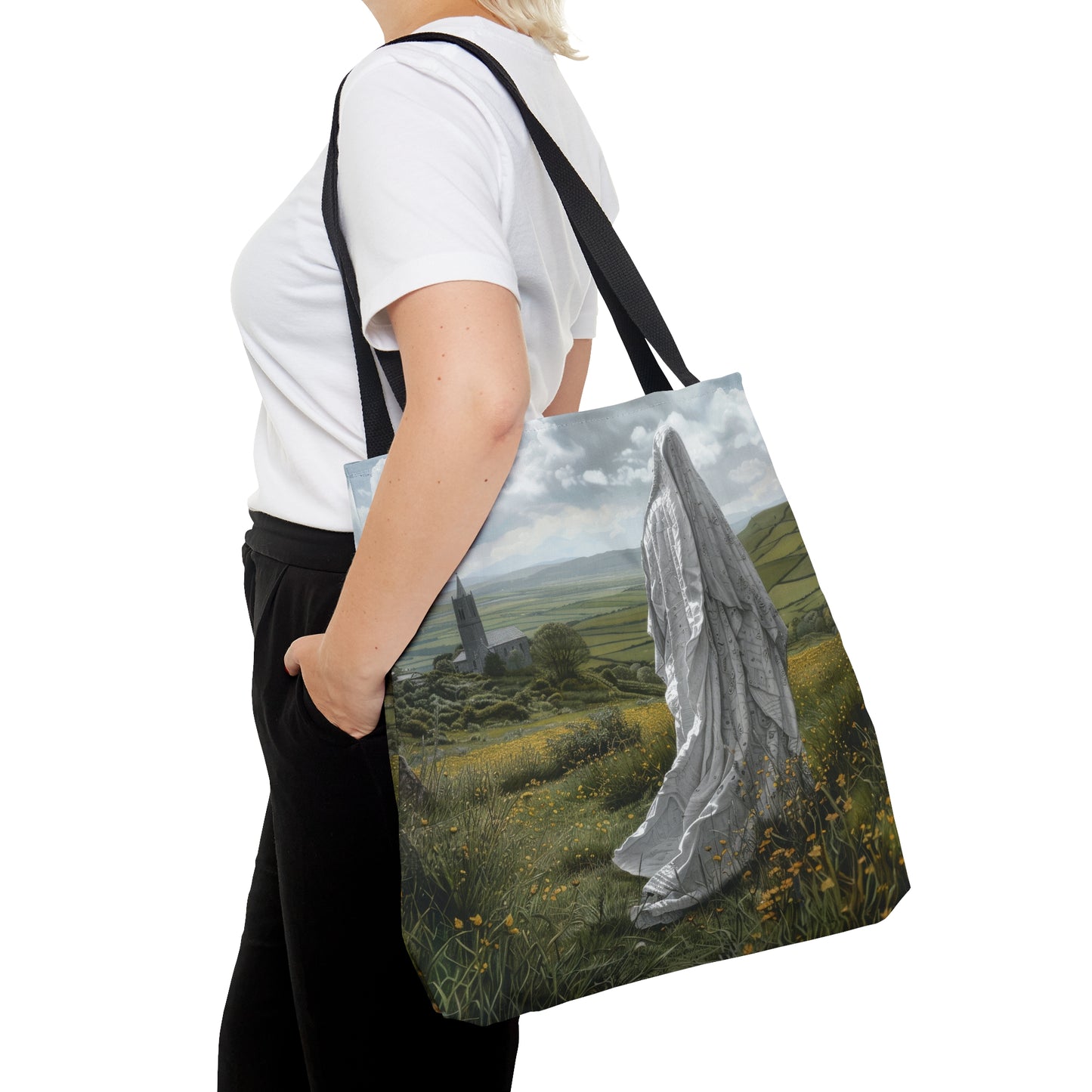 Saint Ælfthryth of Crowland / Saint Alfreda Tote Bag - Large Medium Small Faith Art Bag - Catholic Faith Purse - Religious Carry All
