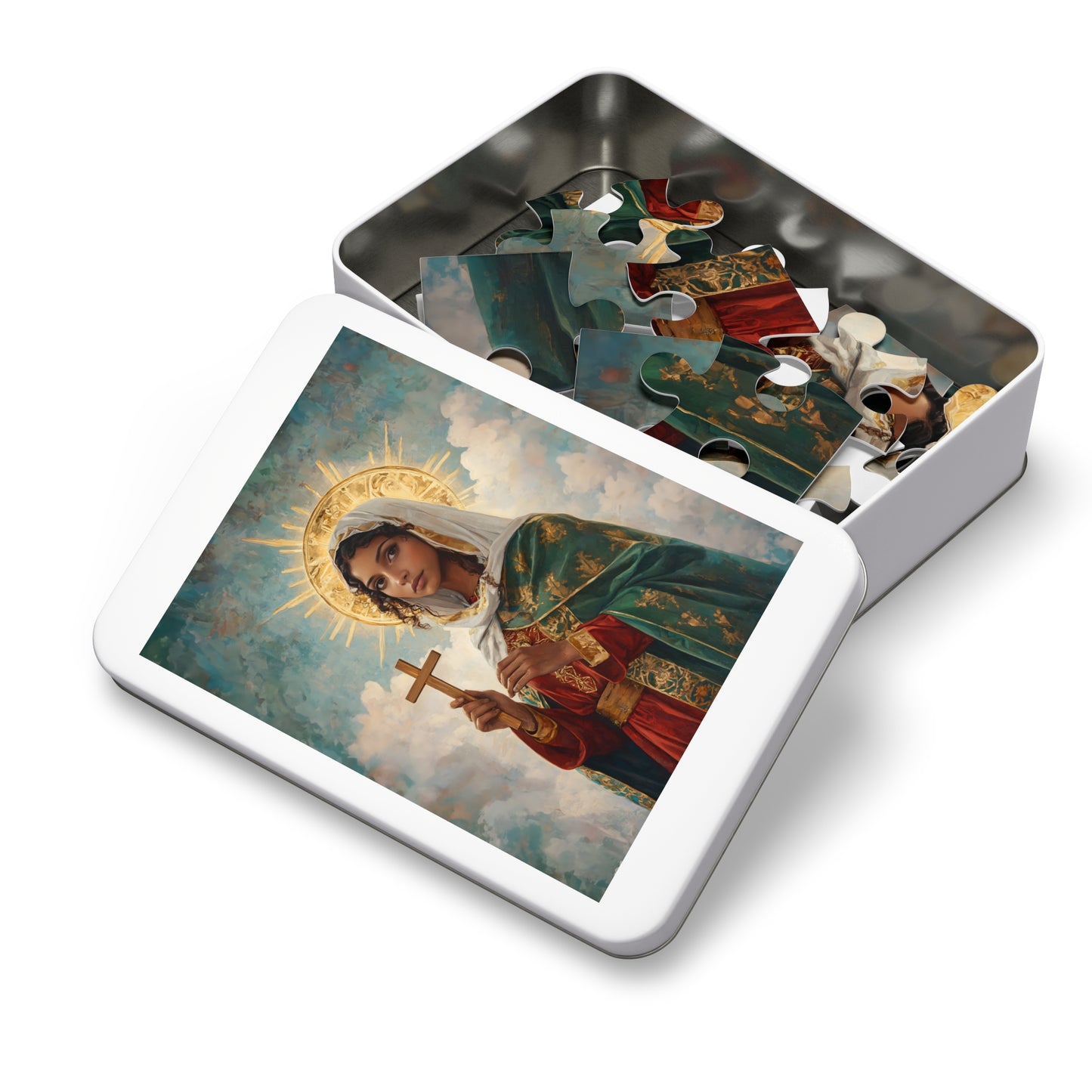Saint Claudia - Puzzle and Keepsake Tin - Religious (30, 110, 252, 500,1000) - Religious Puzzle - Gifts for Catholic Families - Saints