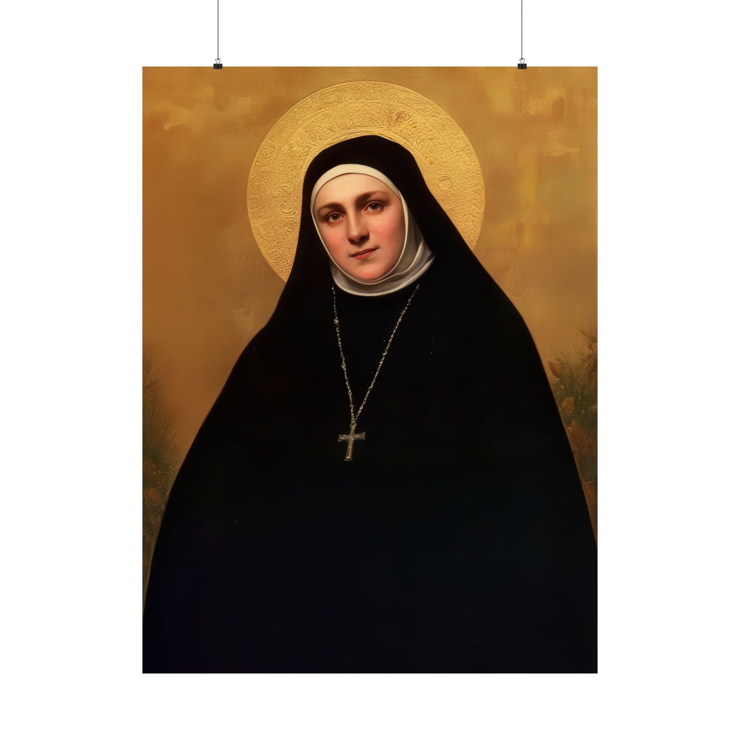 Saint Geltrude Caterina Comensoli - Sanctified Souls Print - Multiple Sizes - Premium Matte Vertical Posters