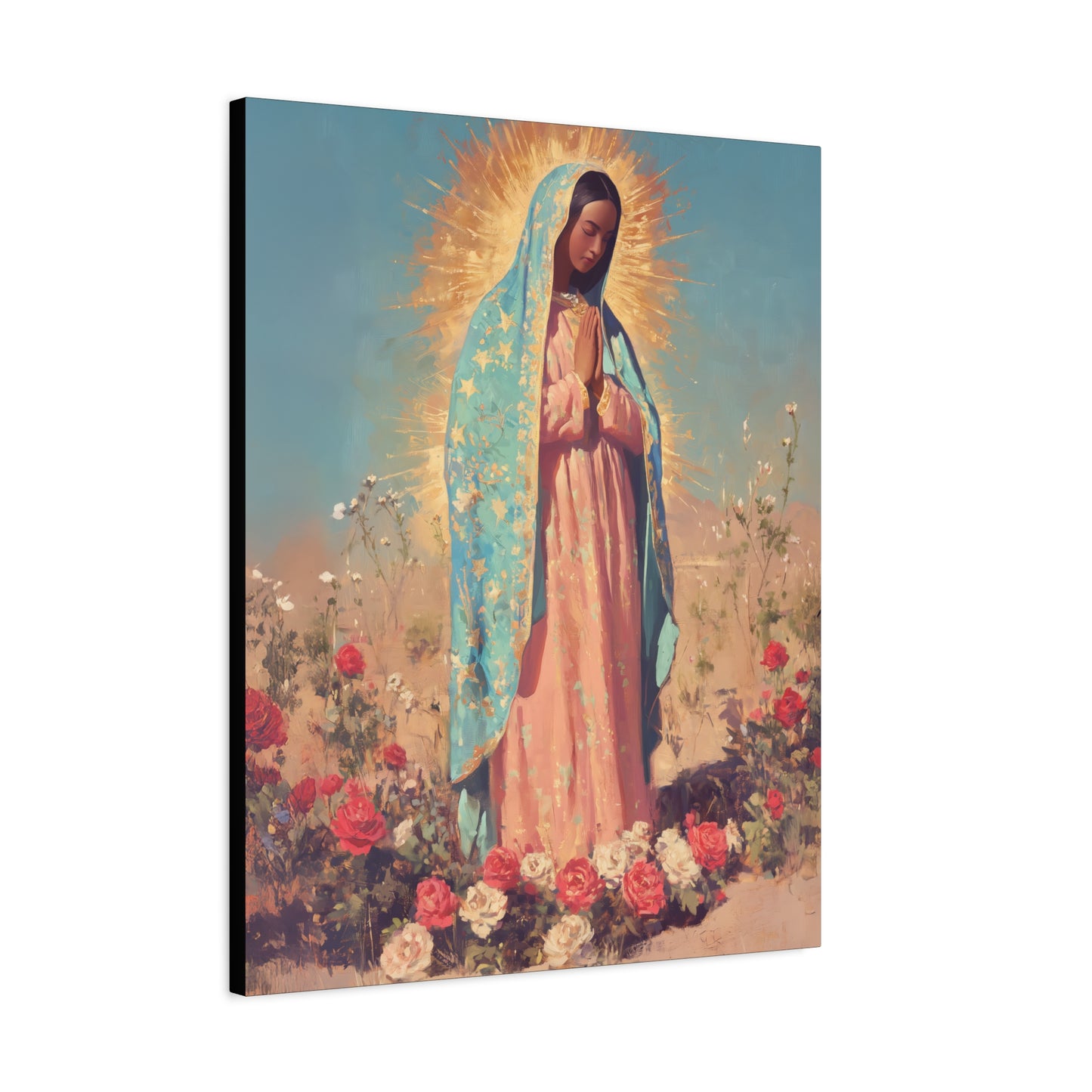 Our Lady of Guadalupe - Gallery Wrapped Canvas - Print - Religious Art for your Home - Catholic Art
