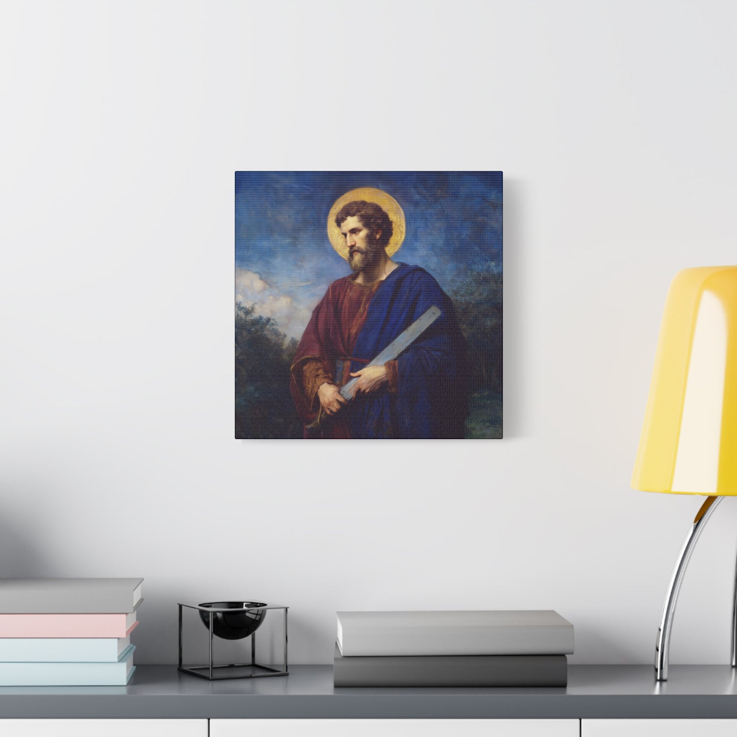 Saint Simon the Apostle  - Gallery Wrapped Canvas - Print - Religious Art for your Home - Catholic Art