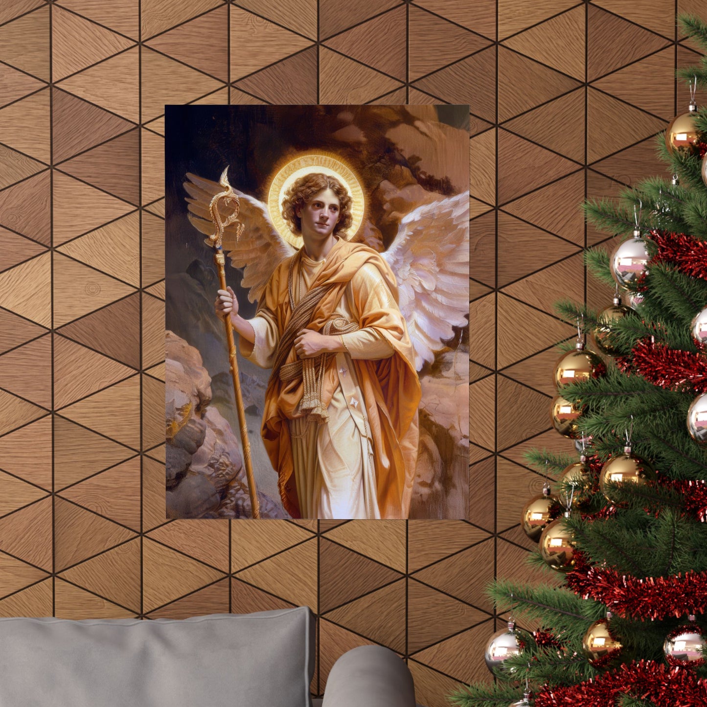 Saint Raphael the Archangel - Sanctified Souls Print - Multiple Sizes - Premium Matte Vertical Posters