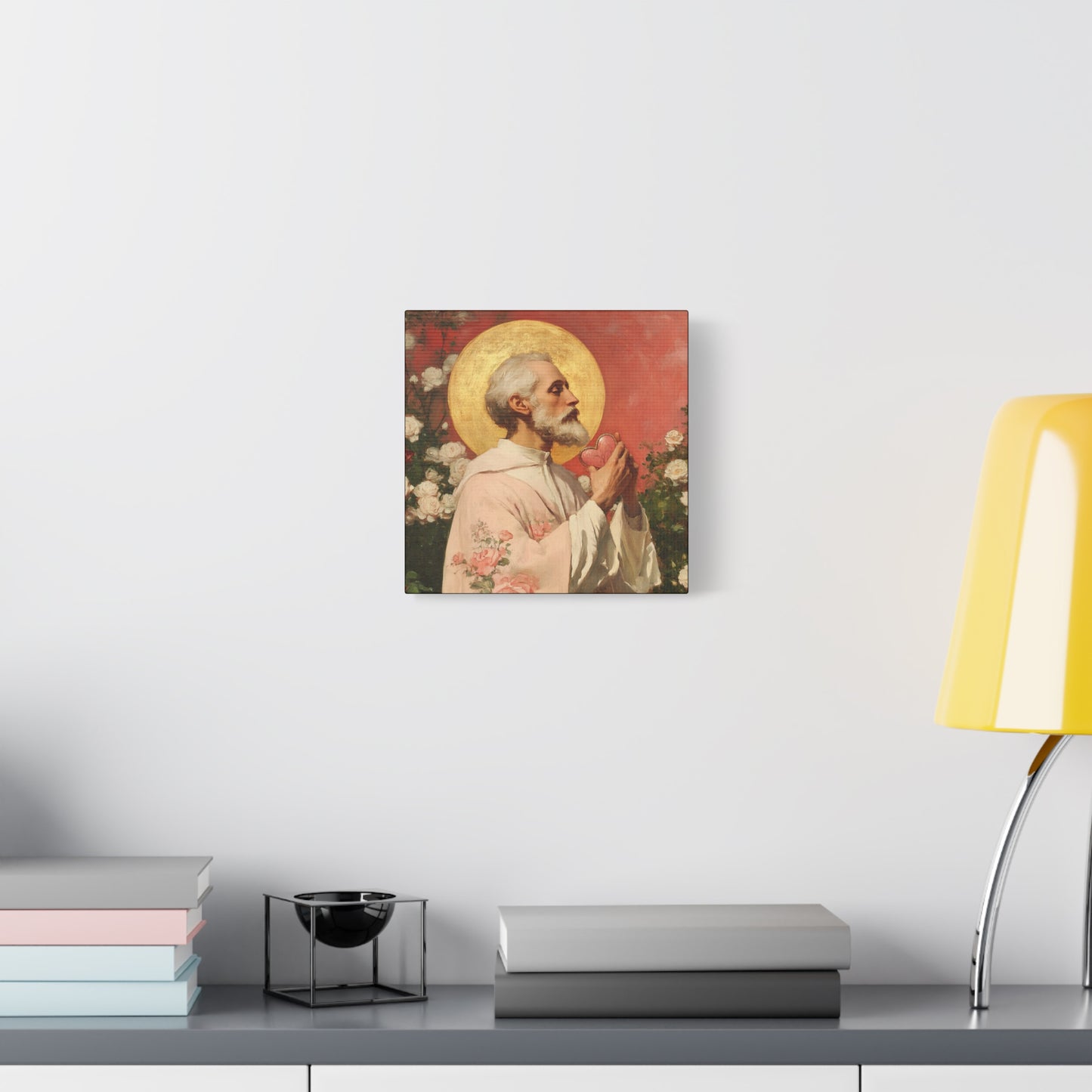 Saint Valentine - Multiple Sizes - Catholic Home art - Museum Wrapped Canvas - Sanctified Souls Print - Catholic Saint Art
