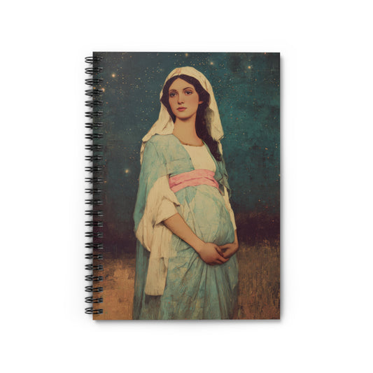 Our Lady of 'O' - Our Lady of Expectation - Mother Mary - Marian Art  - Journal - Sanctified Souls Art - Religious Based Notebook - Spiral