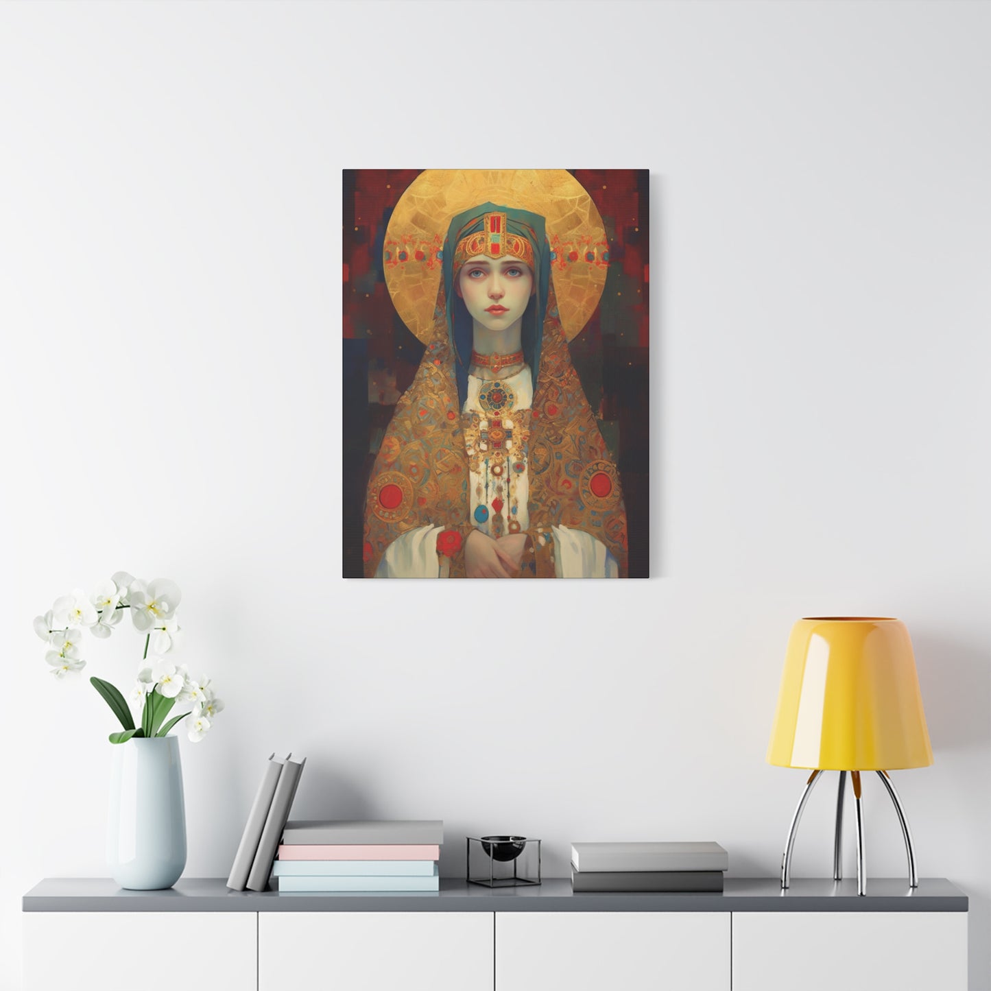 Saint Anastasia of Sirmium - Museum Wrapped Canvas - Sanctified Souls Print - Religious Art for your Home