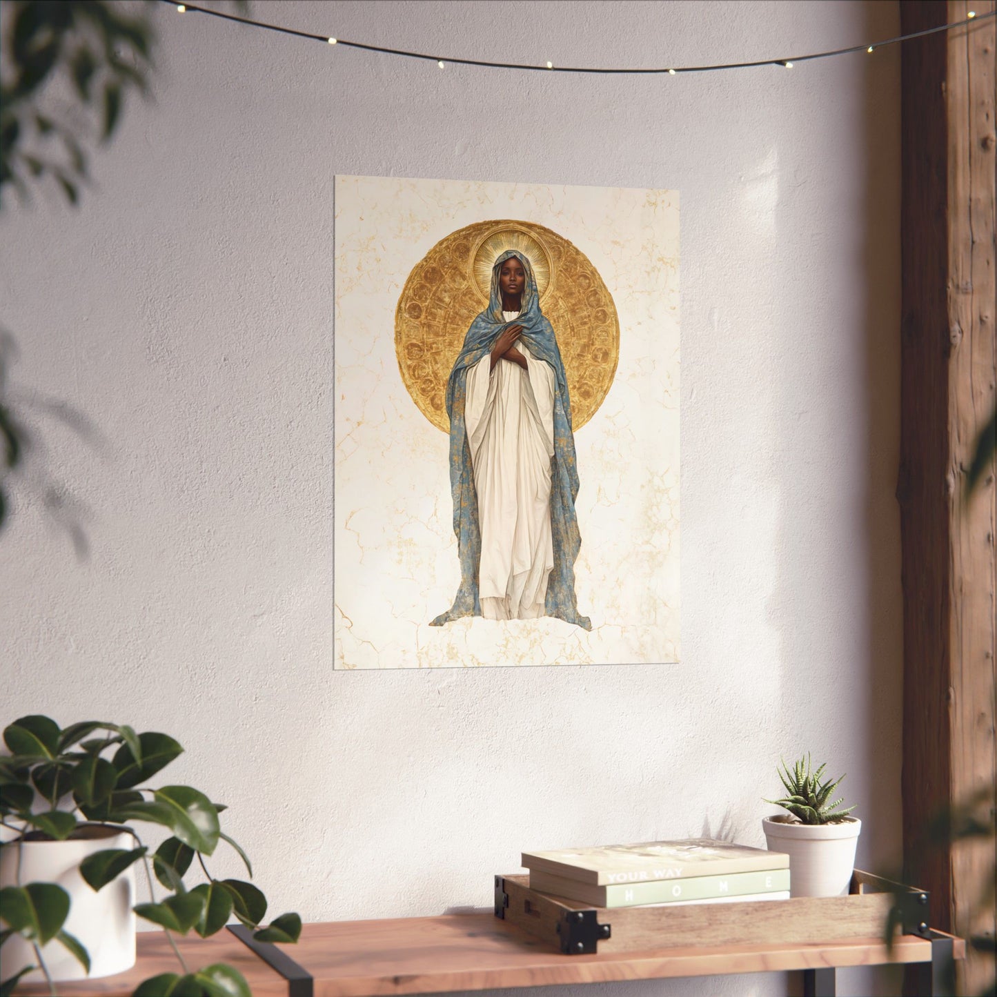 Our Lady of Kibeho- The Vision of Divine Peace - Sanctified Souls Print - Multiple Sizes - Premium Posters - Catholic Art - Christian