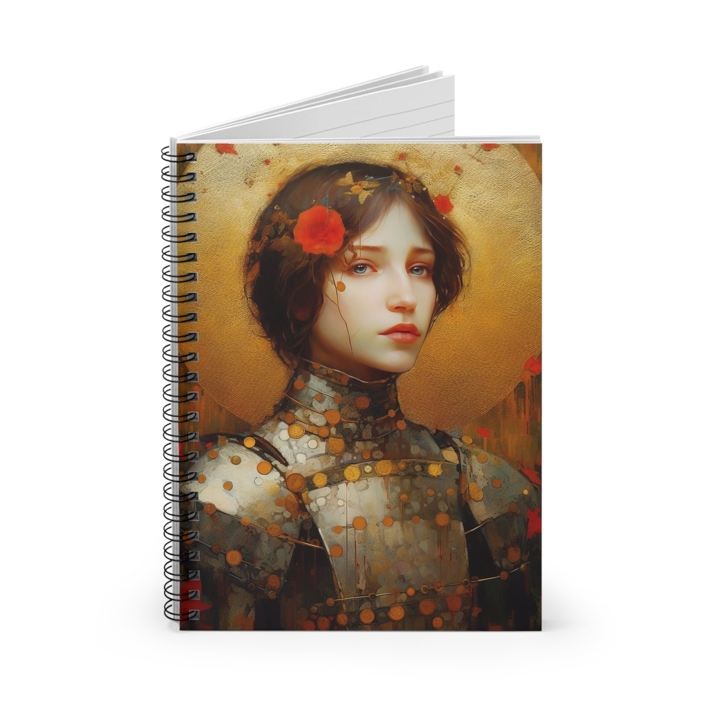 Saint Joan of Arc Journal - Sanctified Souls Art - Religious Based Notebook - Spiral Notebook - Ruled Line