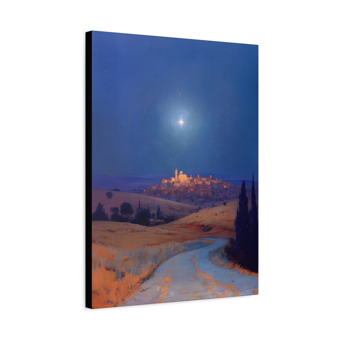 Bethlehem Wrapped in the Light of His Coming - Gallery Wrapped Canvas - Print - Religious Art for your Home - Catholic