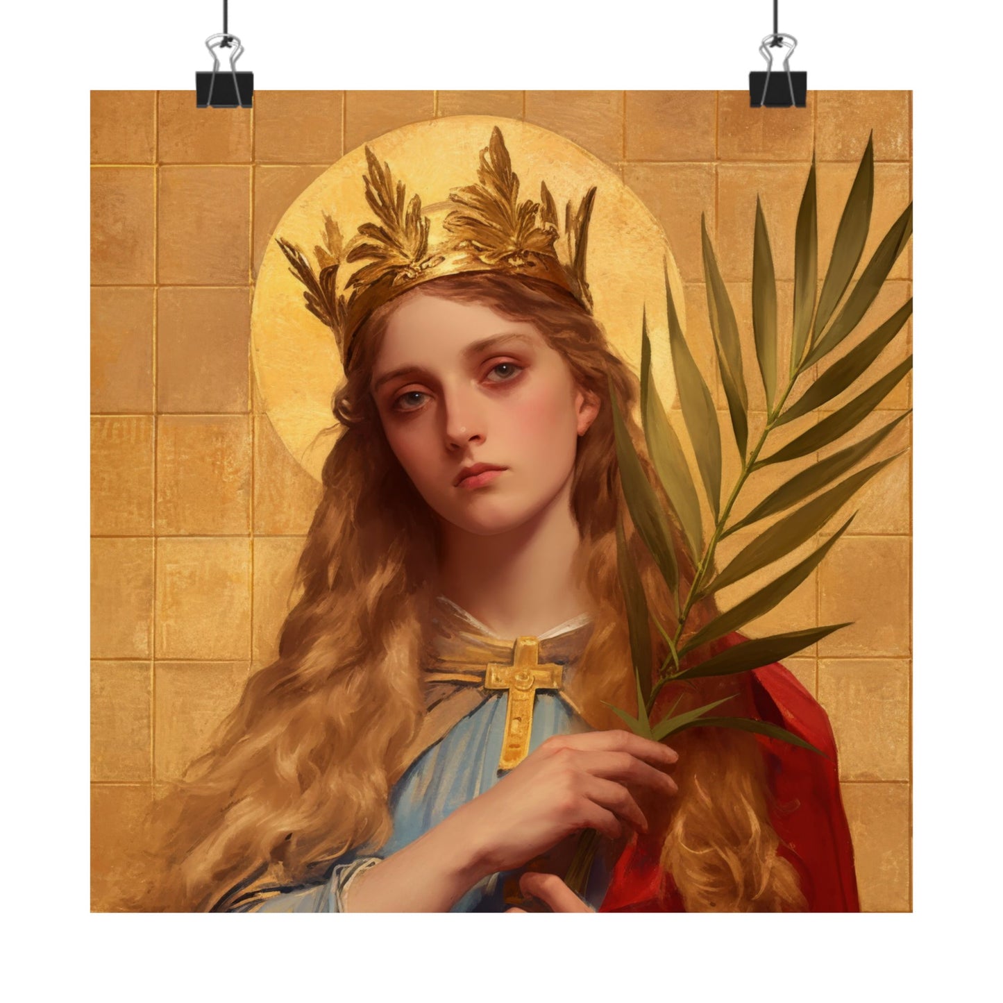 Saint Agrippina - Sanctified Souls Print - Multiple Sizes - Premium Matte Vertical Posters