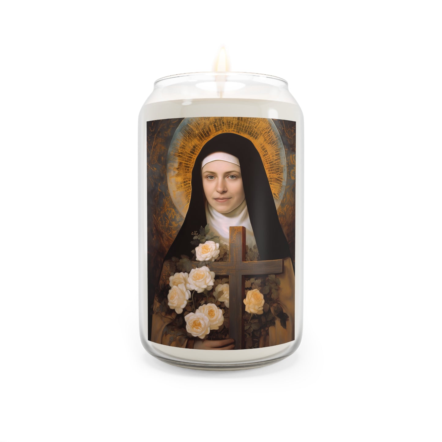 Saint Therese of Lisieux - Scented Prayer Candle, 13.75oz - Tall Size - Religious Prayer Candle - Catholic Art