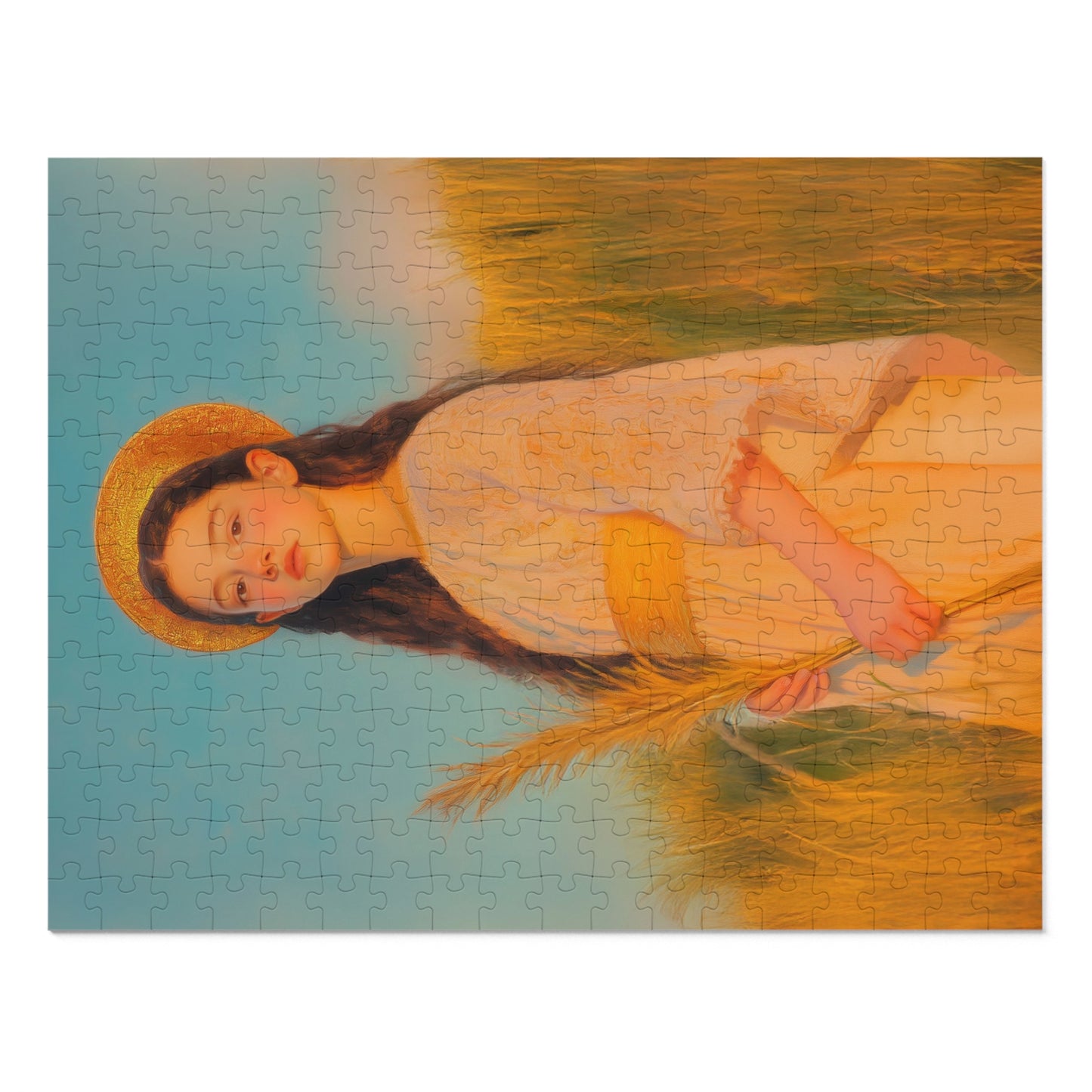 Saint Faith - Puzzle and Tin - Religious Jigsaw Puzzle (30, 110, 252, 500,1000) - Gift Catholic Families - Martyr of the Church