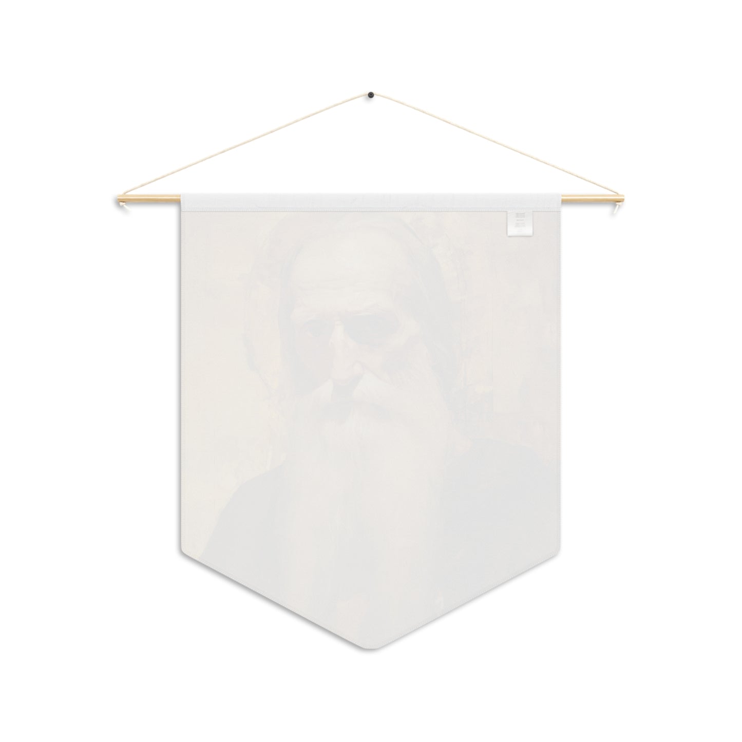 Saint Athanasius the Athonite Pennant / Banner / Wall Hanging - Prayer room art - 18" x 21" - Catholic prayer Religious Christian Gift