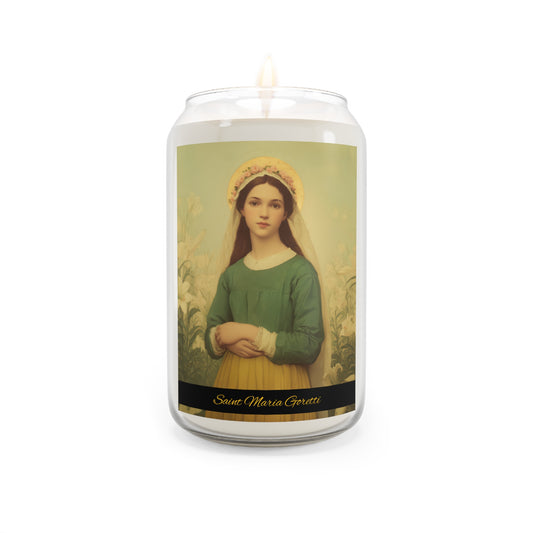 Saint Maria Goretti - Scented Prayer Candle, 13.75oz -  Candle - Catholic Art - prayer room Scented Candle - Religious Saint
